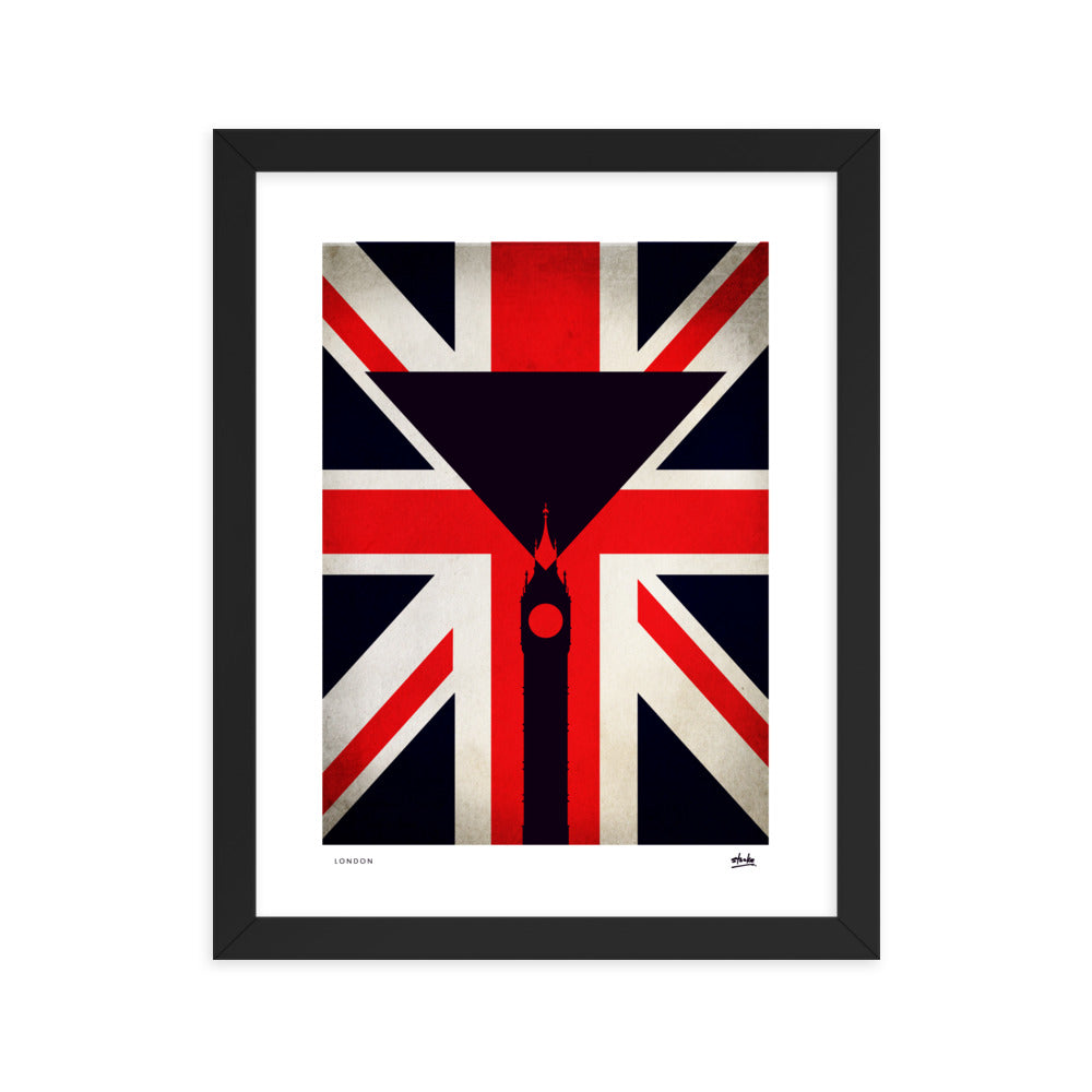 London Martini - Framed
