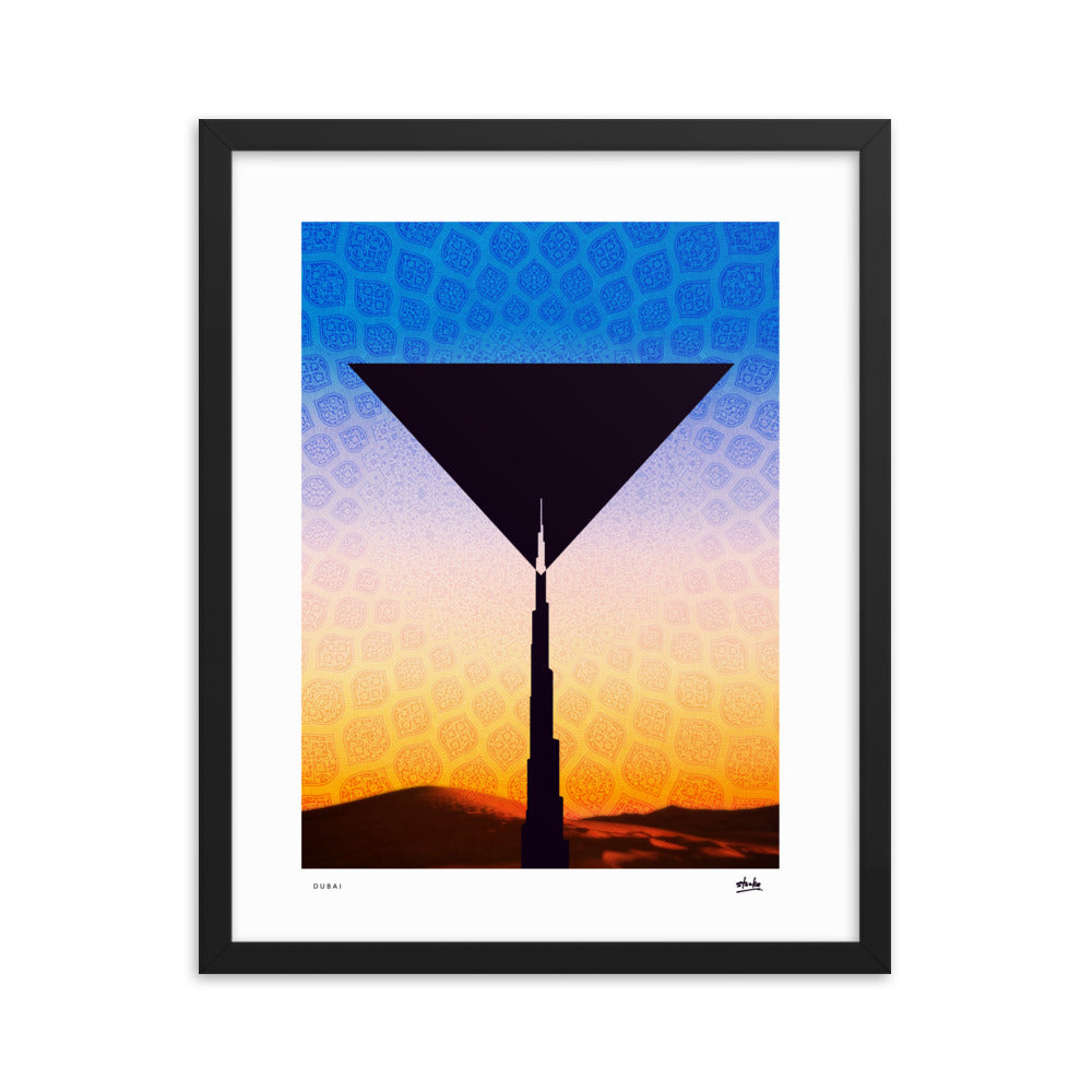 Dubai Martini - Framed Print