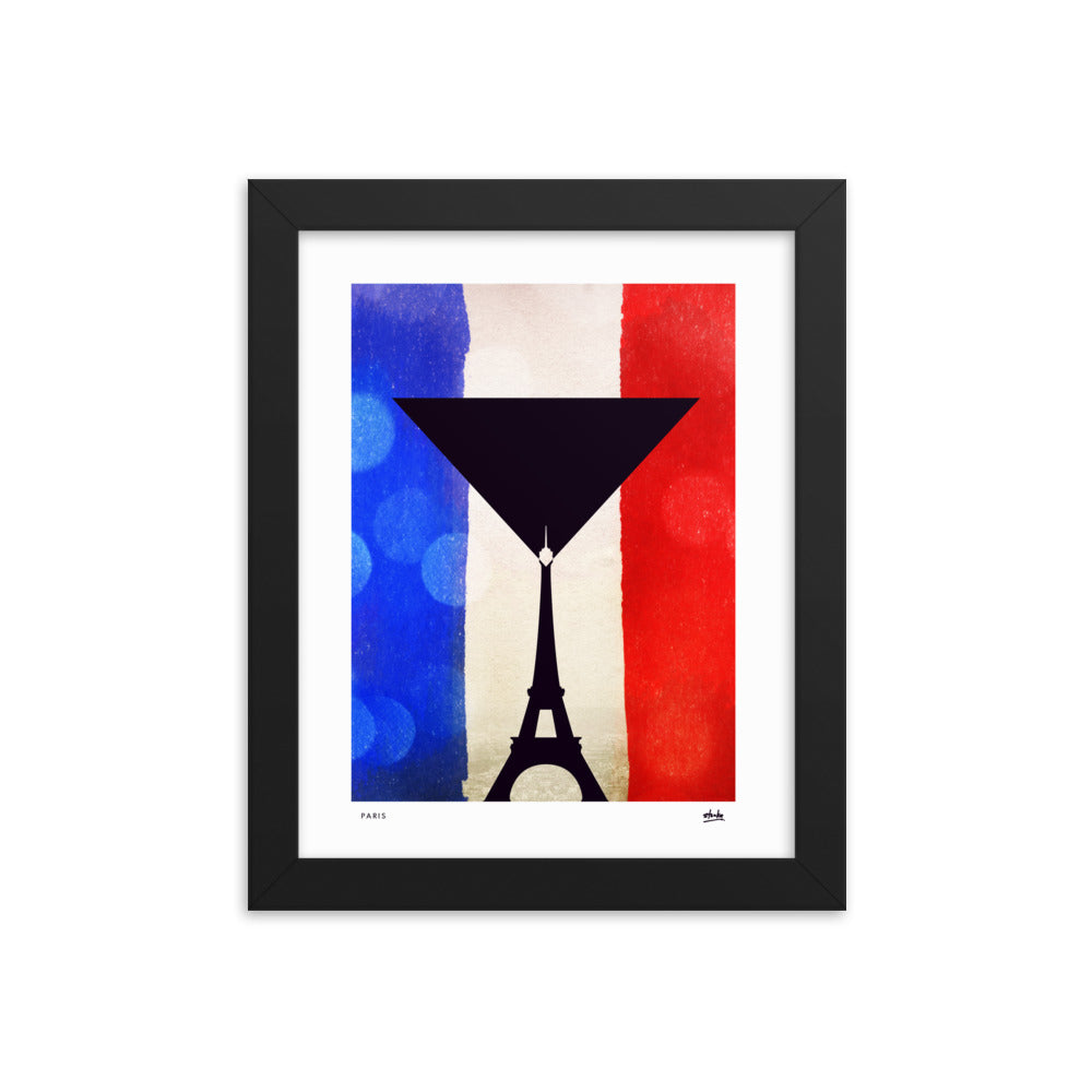 Paris Martini - Framed Print