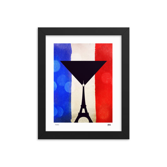Paris Martini - Framed Print