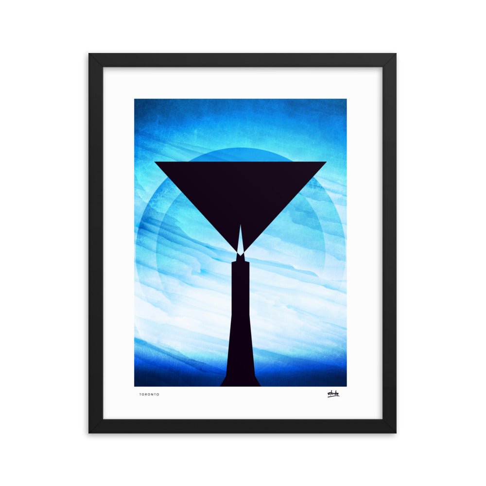 Toronto Martini - Framed Print