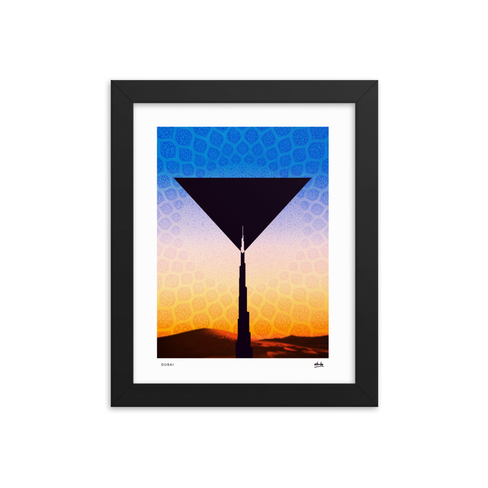 Dubai and Martini themed Premium art print. 