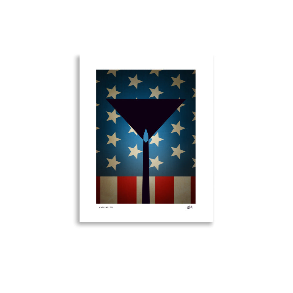 Washington D.C Martini - Print