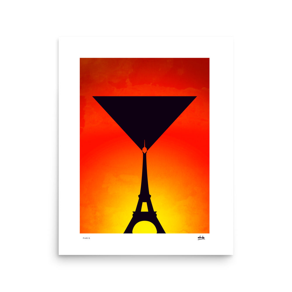 Paris Sunrise Martini - Print