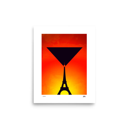 Paris Sunrise Martini - Print