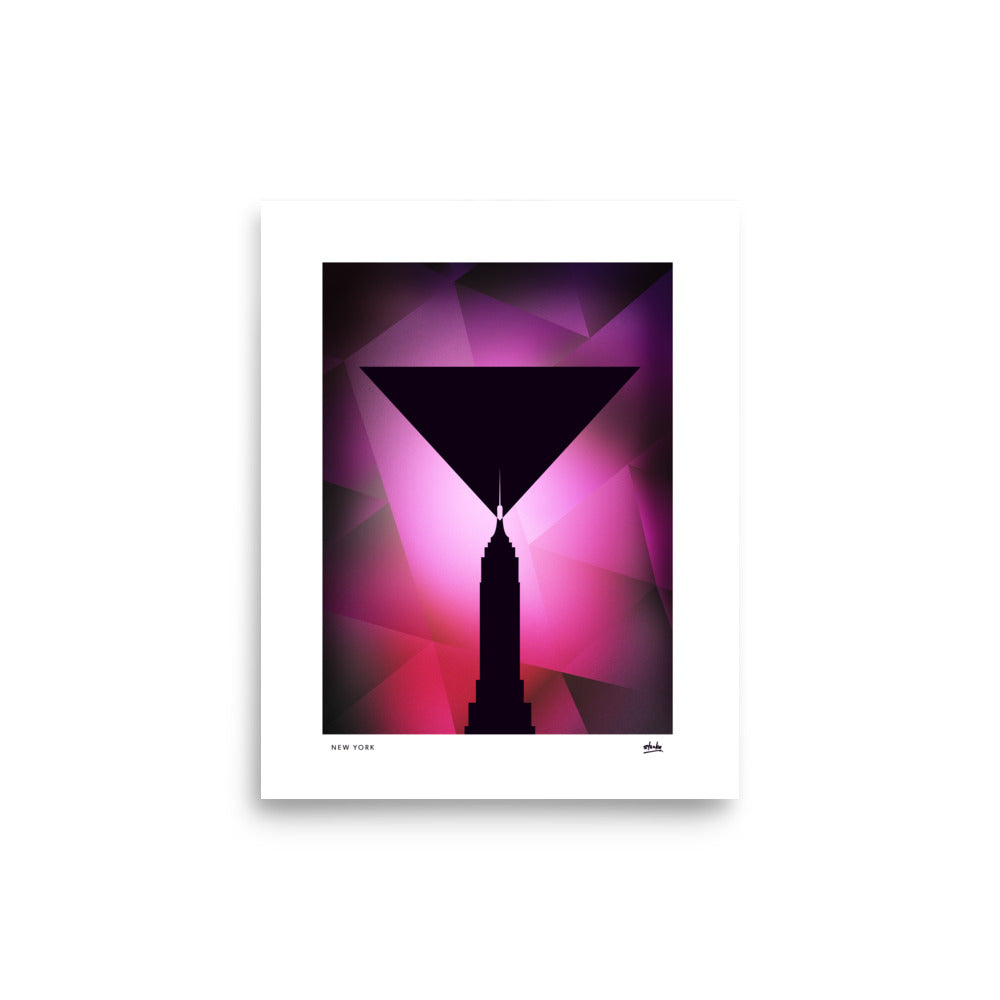 NYC Empire Martini - Print